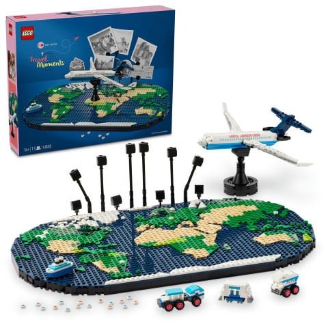 LEGO® Seyahat Anıları Dünya Haritası Oyuncak Yapım Seti 41838