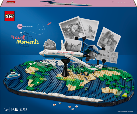LEGO® Seyahat Anıları Dünya Haritası Oyuncak Yapım Seti 41838
