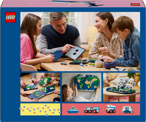 LEGO® Seyahat Anıları Dünya Haritası Oyuncak Yapım Seti 41838
