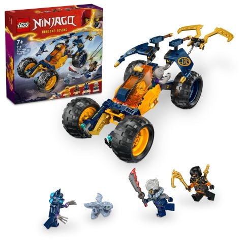 LEGO® NINJAGO® Arin’in Ninja Arazi Buggy Arabası 71811 -  3 Ninja Minifigürü İçeren Yaratıcı Oyuncak Yapım Seti (267 Parça)