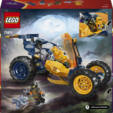 LEGO® NINJAGO® Arin’in Ninja Arazi Buggy Arabası 71811 -  3 Ninja Minifigürü İçeren Yaratıcı Oyuncak Yapım Seti