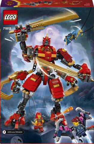 LEGO® NINJAGO® Kai’nin Ninja Tırmanma Robotu 71812 - 4 Ninja Minifigürü İçeren Yaratıcı Oyuncak Yapım Seti (623 Parça)
