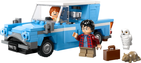 LEGO® Harry Potter™ Uçan Ford Anglia™ 76424 - Harry Potter Hayranları için Harry Potter ve Ron Weasley™ Minifigürü İçeren Koleksiyonluk Yaratıcı Oyuncak Yapım Seti (165 Parça)