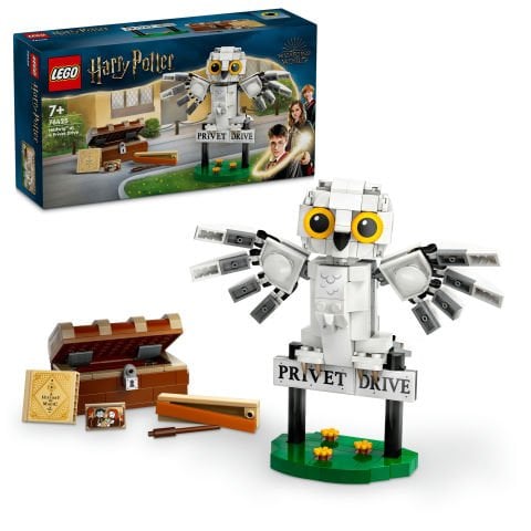 LEGO® Harry Potter™ Hedwig™, Privet Drive 4 Numara’da 76425 -Harry Potter Hayranları için Koleksiyonluk Yaratıcı Oyuncak Yapım Seti (337 Parça)