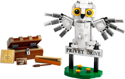 LEGO® Harry Potter™ Hedwig™, Privet Drive 4 Numara’da 76425 -Harry Potter Hayranları için Koleksiyonluk Yaratıcı Oyuncak Yapım Seti (337 Parça)