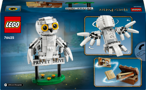 LEGO® Harry Potter™ Hedwig™, Privet Drive 4 Numara’da 76425 -Harry Potter Hayranları için Koleksiyonluk Yaratıcı Oyuncak Yapım Seti