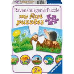 Ravensburger 9x2 Parçalı Puzzle Bahçe Hayvanları-073139