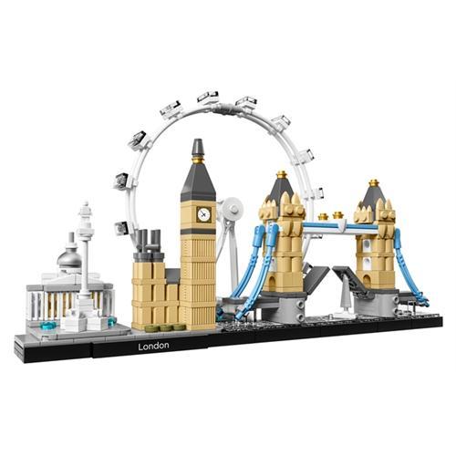 LEGO Architecture Londra 21034 - Seyahat, Mimari ve Tarih Meraklısı Yetişkinler için Yapım Seti (468 Parça)