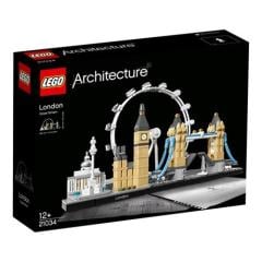 LEGO Architecture Londra 21034 - Seyahat, Mimari ve Tarih Meraklısı Yetişkinler için Yapım Seti (468 Parça)