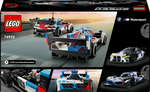 LEGO® Speed Champions BMW M4 GT3 ve BMW M Hybrid V8 Yarış Arabaları 76922 - Koleksiyonluk ve Sergilenebilir Yaratıcı Oyuncak Model Yapım Seti