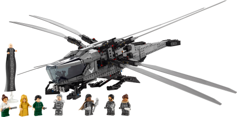 LEGO® Icons Dune: Çöl Gezegeni Atreides Royal Ornithopter 10327 - Yetişkinler için Koleksiyonluk Yaratıcı Model Yapım Seti (1369 Parça)