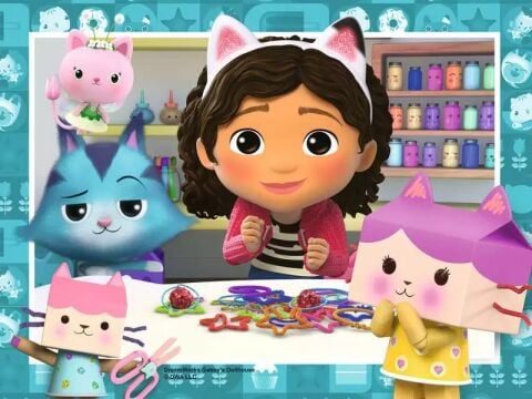 4 Puzzle Tek Kutuda Gabby's Dollhouse 12/16/20/24