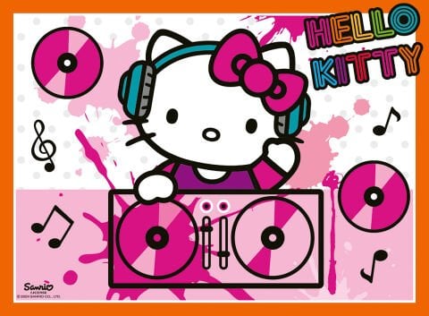 4 Puzzle Tek Kutuda Hello Kitty 12/16/20/24