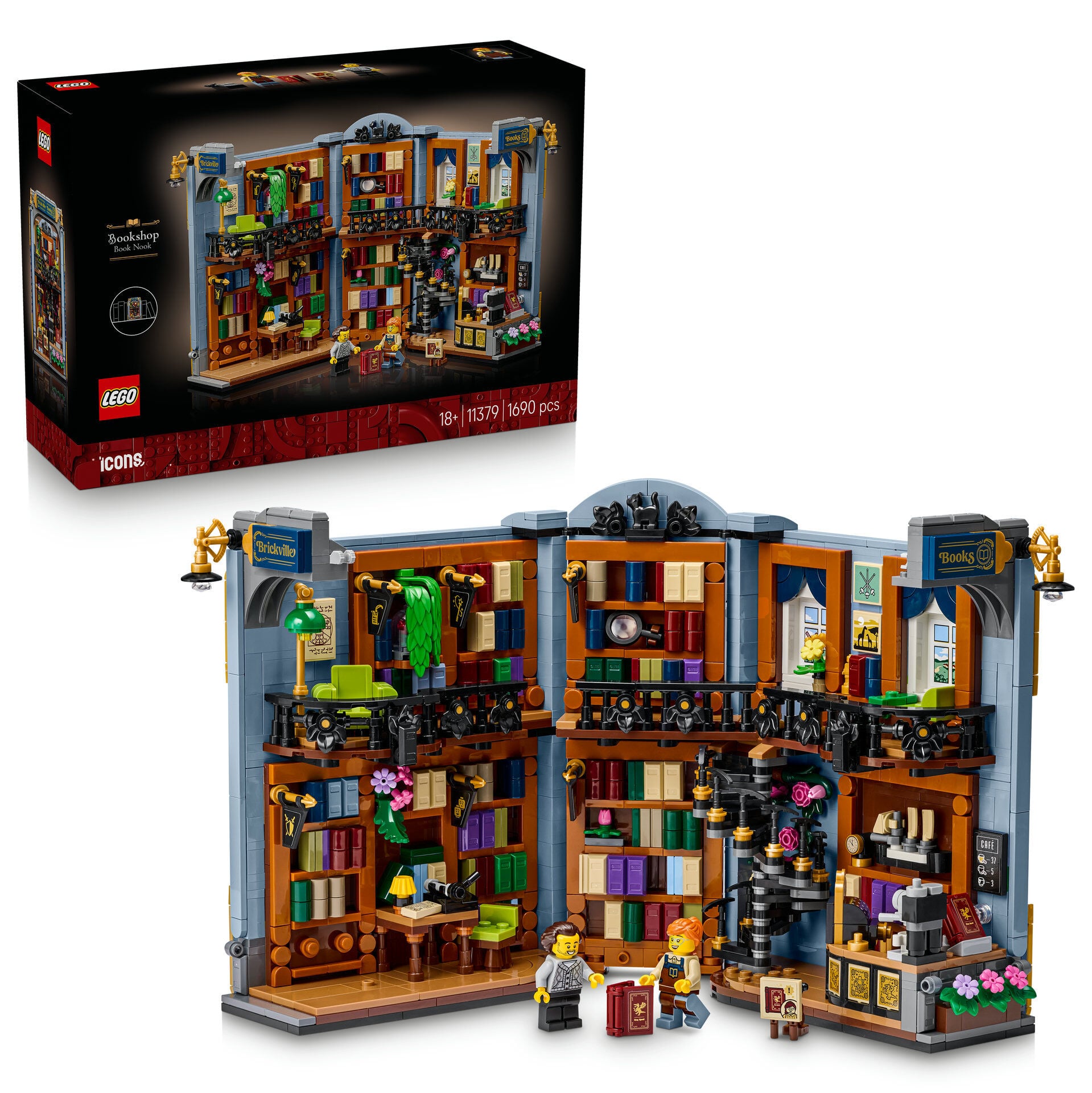 LEGO® Icons Kitabevi: Kitaplık Dekoru 11379