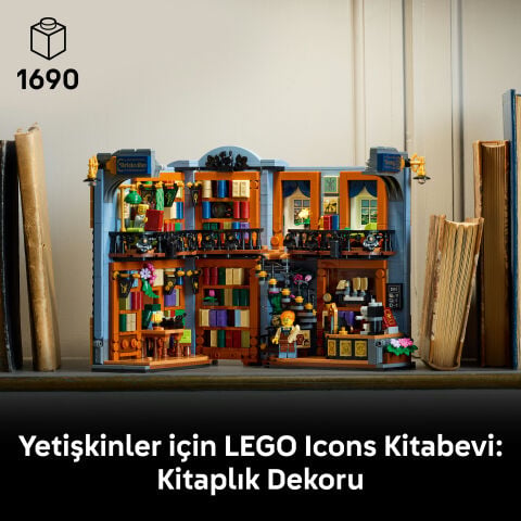 LEGO® Icons Kitabevi: Kitaplık Dekoru 11379