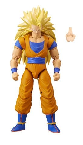 16 cm Dragon Ball Super Saiyan 3 Goku Poz Verilebilir Figür - Dragon Stars Serisi