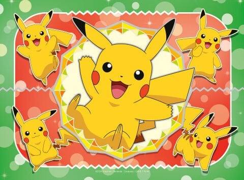 4 Puzzle Tek Kutuda Pokemon 12/16/20/24