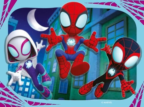 4 Puzzle Tek Kutuda Spidey 12/16/20/24