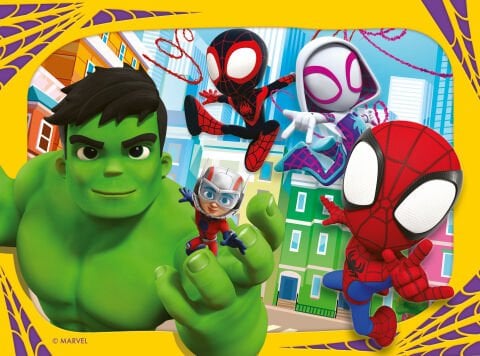 4 Puzzle Tek Kutuda Spidey 12/16/20/24