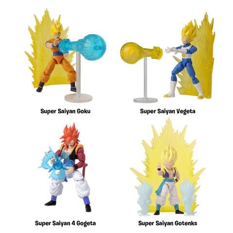 16 cm Dragon Ball Poz Verilebilir Figür ve Aksesuar Paketi Asortisi - Dragon Stars Power Up Pack Serisi