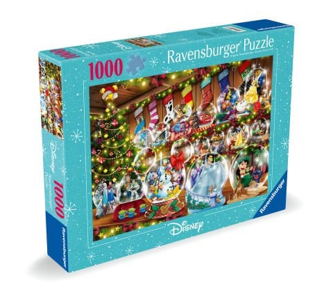 1000 Parça Puzzle Disney Yılbaşı Kar Küreleri