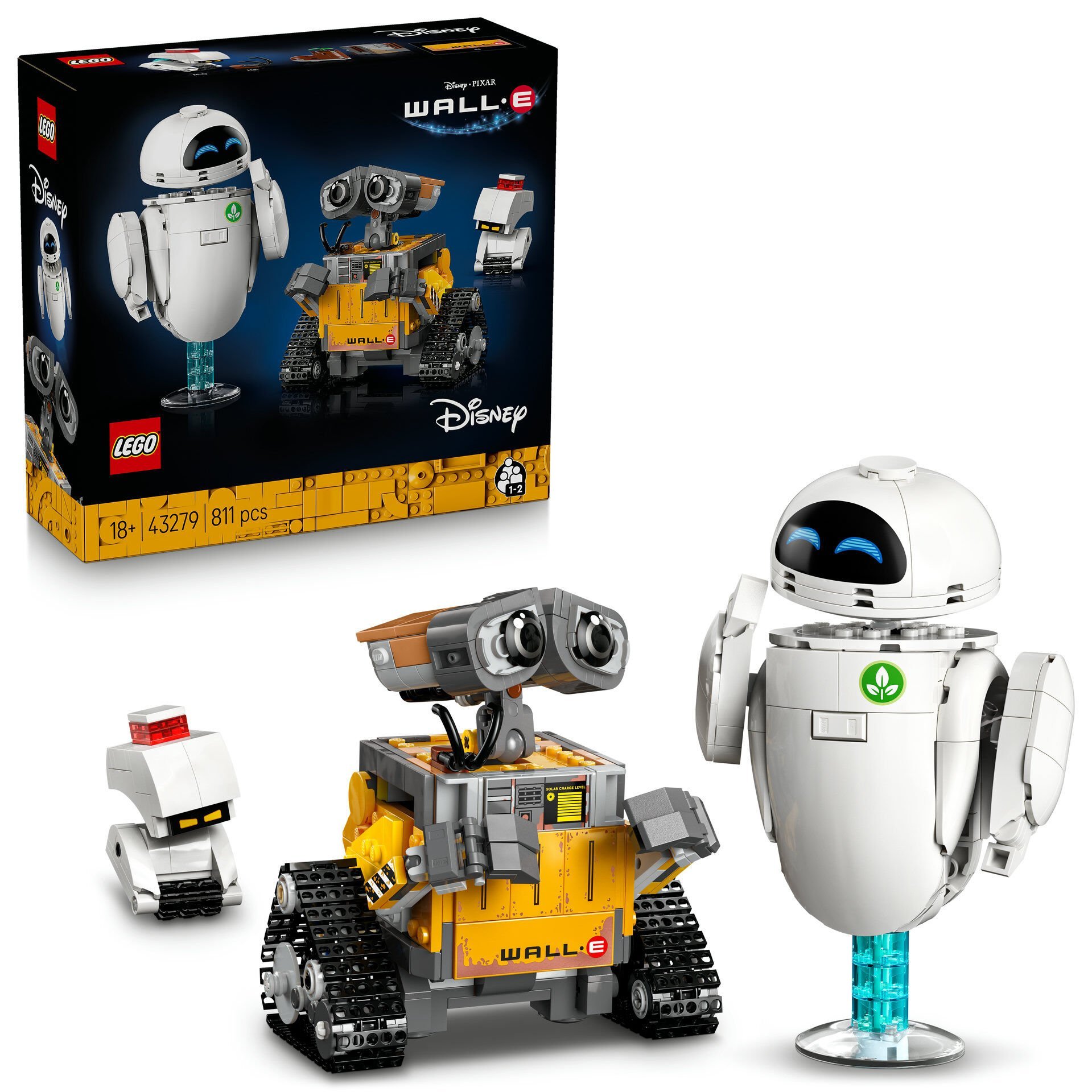 LEGO® ǀ Disney ve Pixar WALL-E ve EVE Animasyon Film Yapım Seti 43279