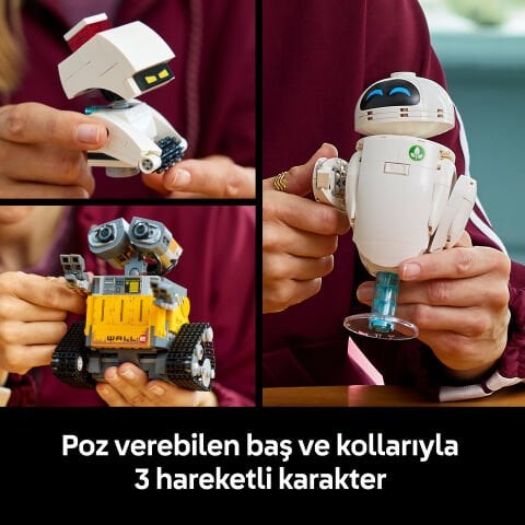 LEGO® ǀ Disney ve Pixar WALL-E ve EVE Animasyon Film Yapım Seti 43279
