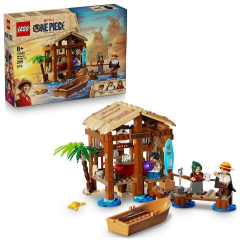 LEGO® ONE PIECE Yel Değirmeni Köyü Kulübesi Yapım Seti 75636