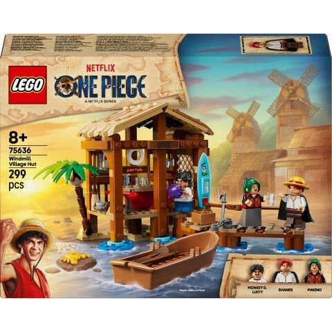 LEGO® ONE PIECE Yel Değirmeni Köyü Kulübesi Yapım Seti 75636
