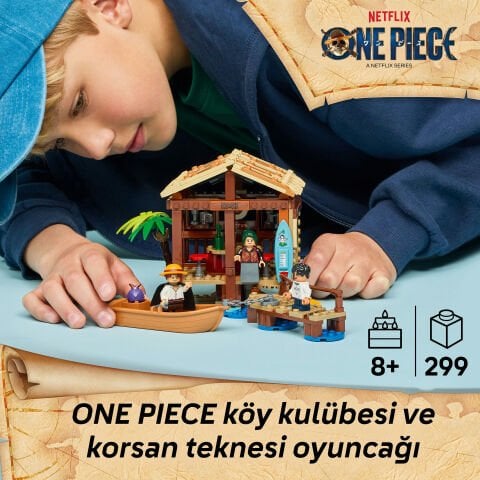 LEGO® ONE PIECE Yel Değirmeni Köyü Kulübesi Yapım Seti 75636
