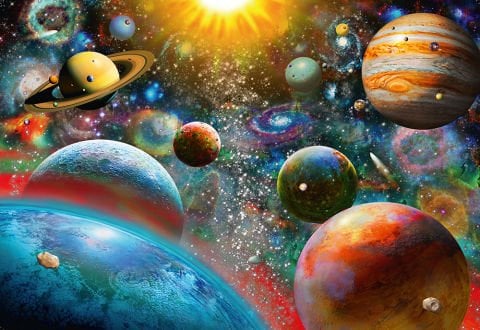 1000 Parçalı Puzzle Gezegenler