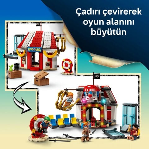 LEGO® ONE PIECE Palyaço Buggy'nin Sirk Çadırı Model Yapım Seti 75637