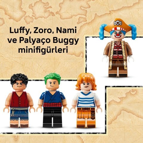 LEGO® ONE PIECE Palyaço Buggy'nin Sirk Çadırı Model Yapım Seti 75637