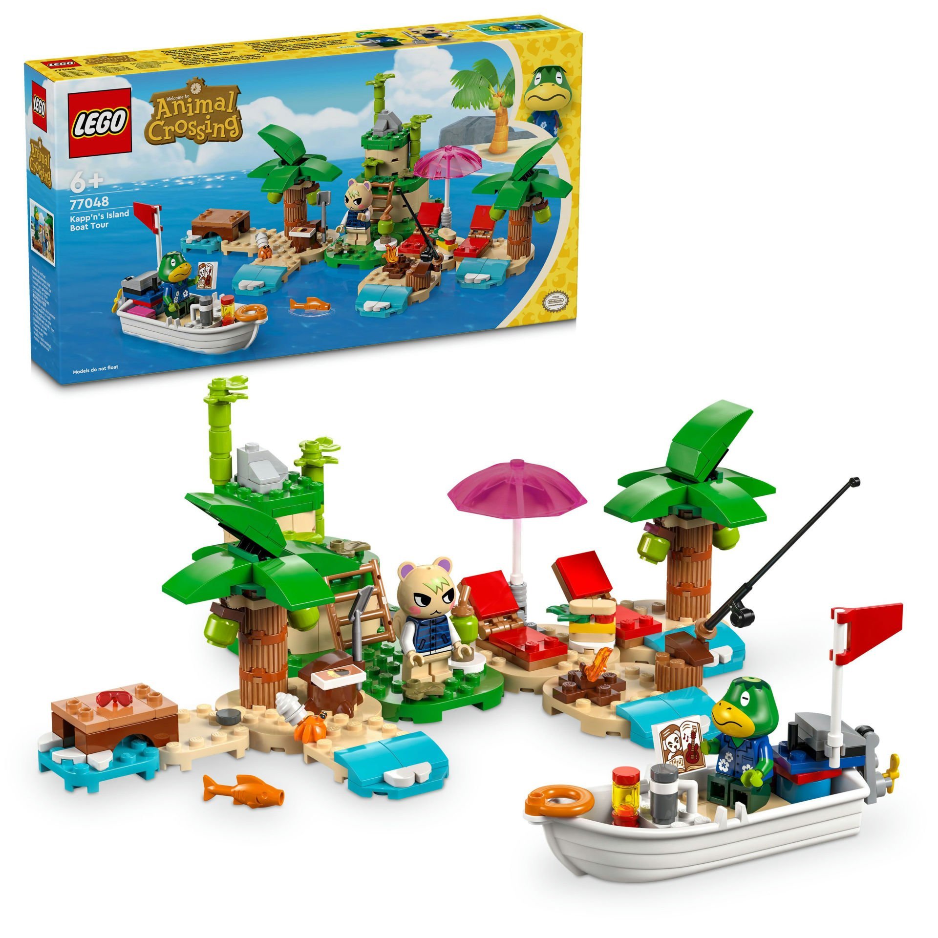 LEGO® Animal Crossing™ Kapp'n Ada Tekne Turunda 77048 - 6 Yaş ve Üzeri Çocuklar için Yaratıcı Oyuncak Yapım Seti