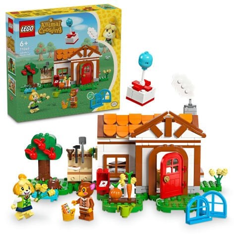 LEGO® Animal Crossing™ Isabelle Ev Ziyaretinde 77049 - 6 Yaş ve Üzeri Çocuklar için İnşa Edilebilen Yaratıcı Oyuncak Yapım Seti