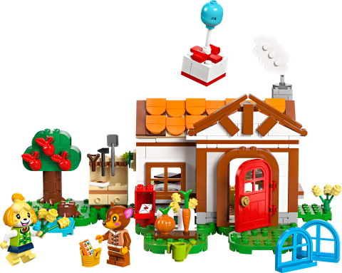 LEGO® Animal Crossing™ Isabelle Ev Ziyaretinde 77049 - 6 Yaş ve Üzeri Çocuklar için İnşa Edilebilen Yaratıcı Oyuncak Yapım Seti
