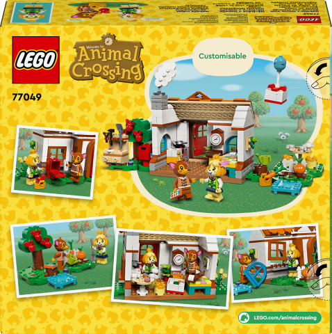 LEGO® Animal Crossing™ Isabelle Ev Ziyaretinde 77049 - 6 Yaş ve Üzeri Çocuklar için İnşa Edilebilen Yaratıcı Oyuncak Yapım Seti