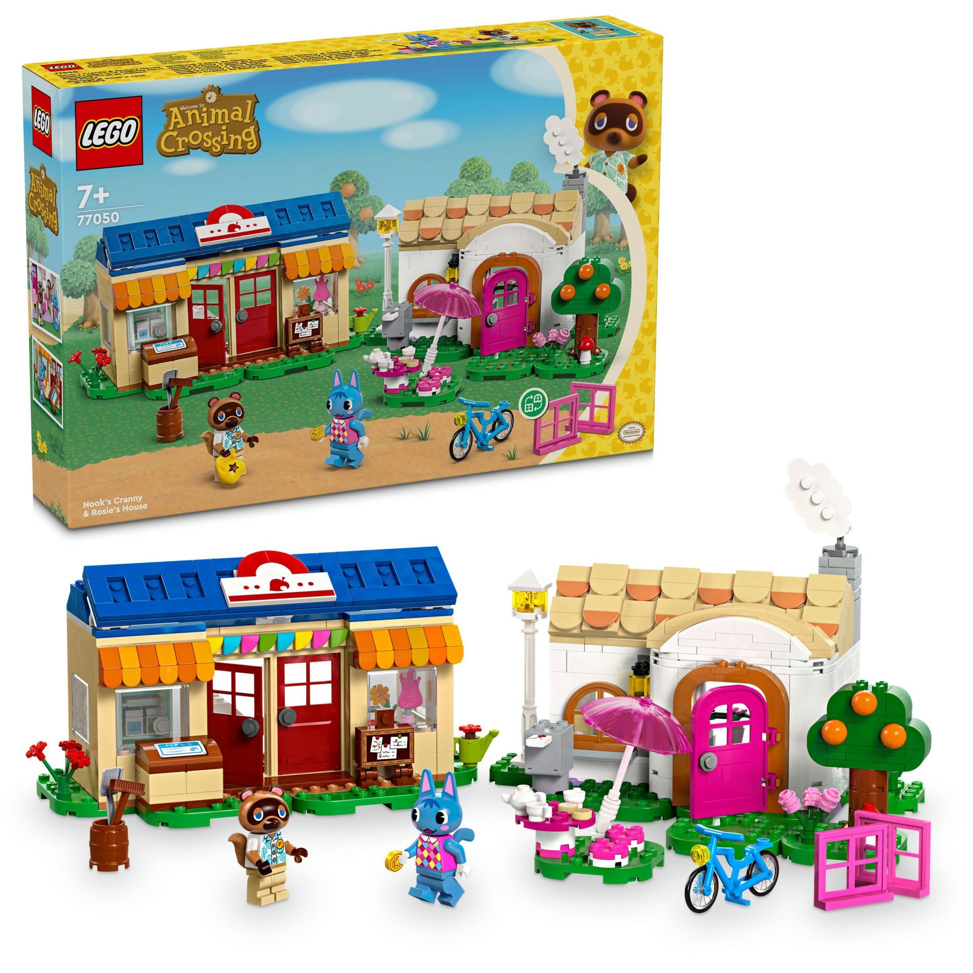 LEGO® Animal Crossing™ Nook’s Cranny ve Rosie Evi 77050 - 7 Yaş ve Üzeri Çocuklar için Yaratıcı Oyuncak Yapım Seti