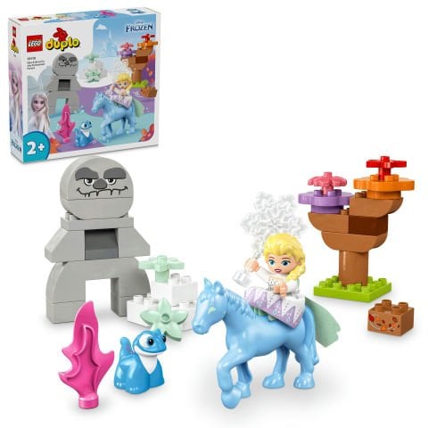 LEGO® DUPLO® | Disney Elsa ve Bruni Büyülü Ormanda 10418 - 2 Yaş ve Üzeri Çocuklar için Elsa Mini Bebek Figürü İçeren Eğitici Oyuncak Yapım Seti