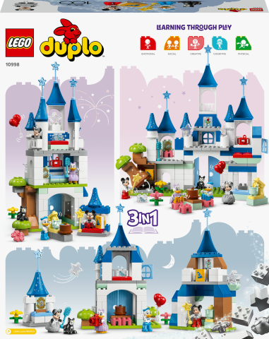 LEGO® DUPLO® ǀ Disney 3’ü 1 Arada Sihirli Şato 10998 Oyuncak Yapım Seti (160 Parça)