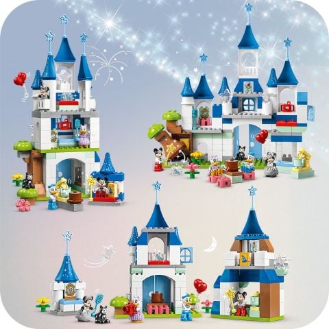 LEGO® DUPLO® ǀ Disney 3’ü 1 Arada Sihirli Şato 10998 Oyuncak Yapım Seti (160 Parça)
