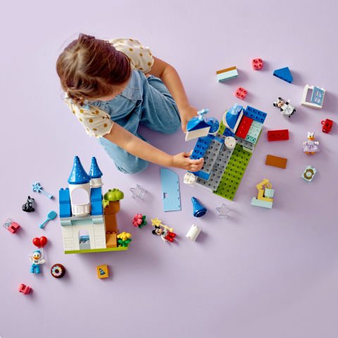 LEGO® DUPLO® ǀ Disney 3’ü 1 Arada Sihirli Şato 10998 Oyuncak Yapım Seti (160 Parça)