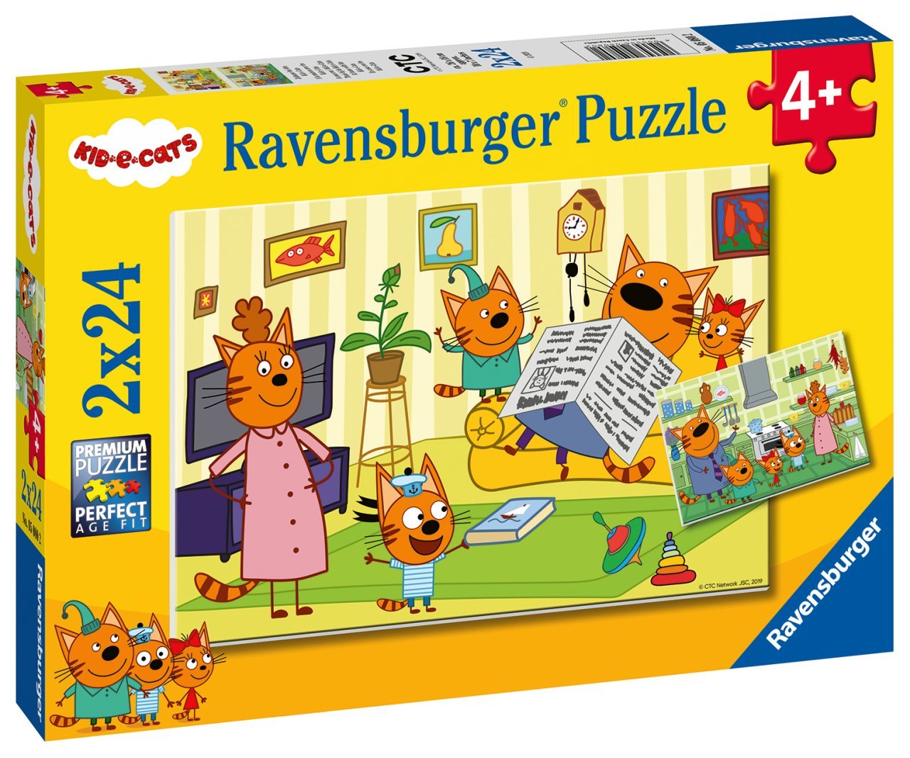 2x24 Parçalı Puzzle Puz Kid e Cats