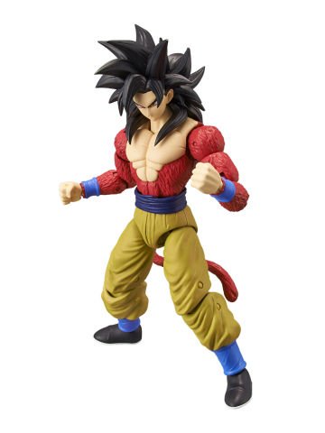 16 cm Dragon Ball Super Saiyan 4 Goku Poz Verilebilir Figür - Dragon Stars Serisi