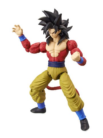 16 cm Dragon Ball Super Saiyan 4 Goku Poz Verilebilir Figür - Dragon Stars Serisi