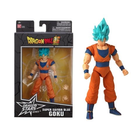 16 cm Dragon Ball Super Saiyan Blue Goku Poz Verilebilir Figür - Dragon Stars Serisi