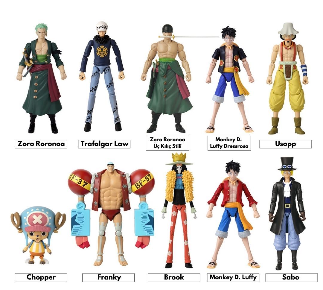 One Piece Karakter Asortisi - Anime Heroes One Piece Serisi