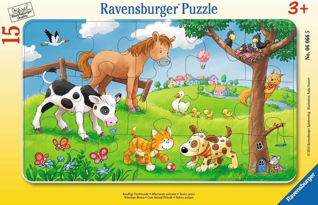 Ravensburger 15 Parçalı Puzzle Cuddly Friends