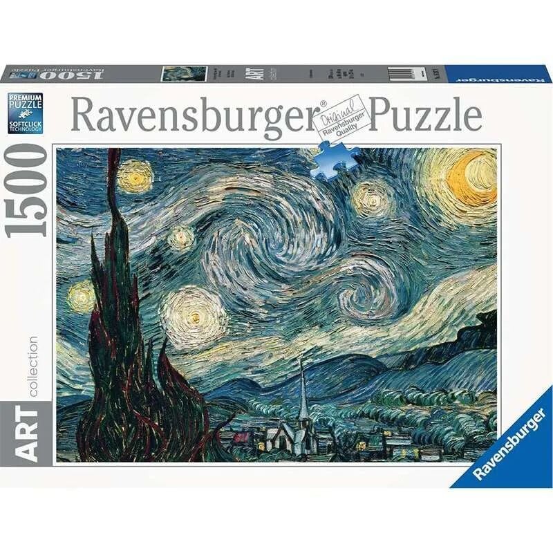 1500p Puzzle Van Gogh Yıldızlı Gece