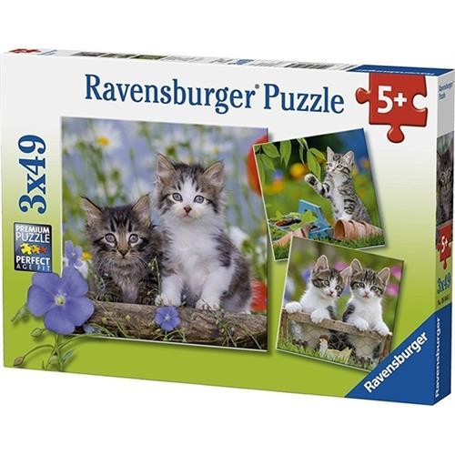Ravensburger 3x49 Parçalı Puzzle Tiger Babies-080465
